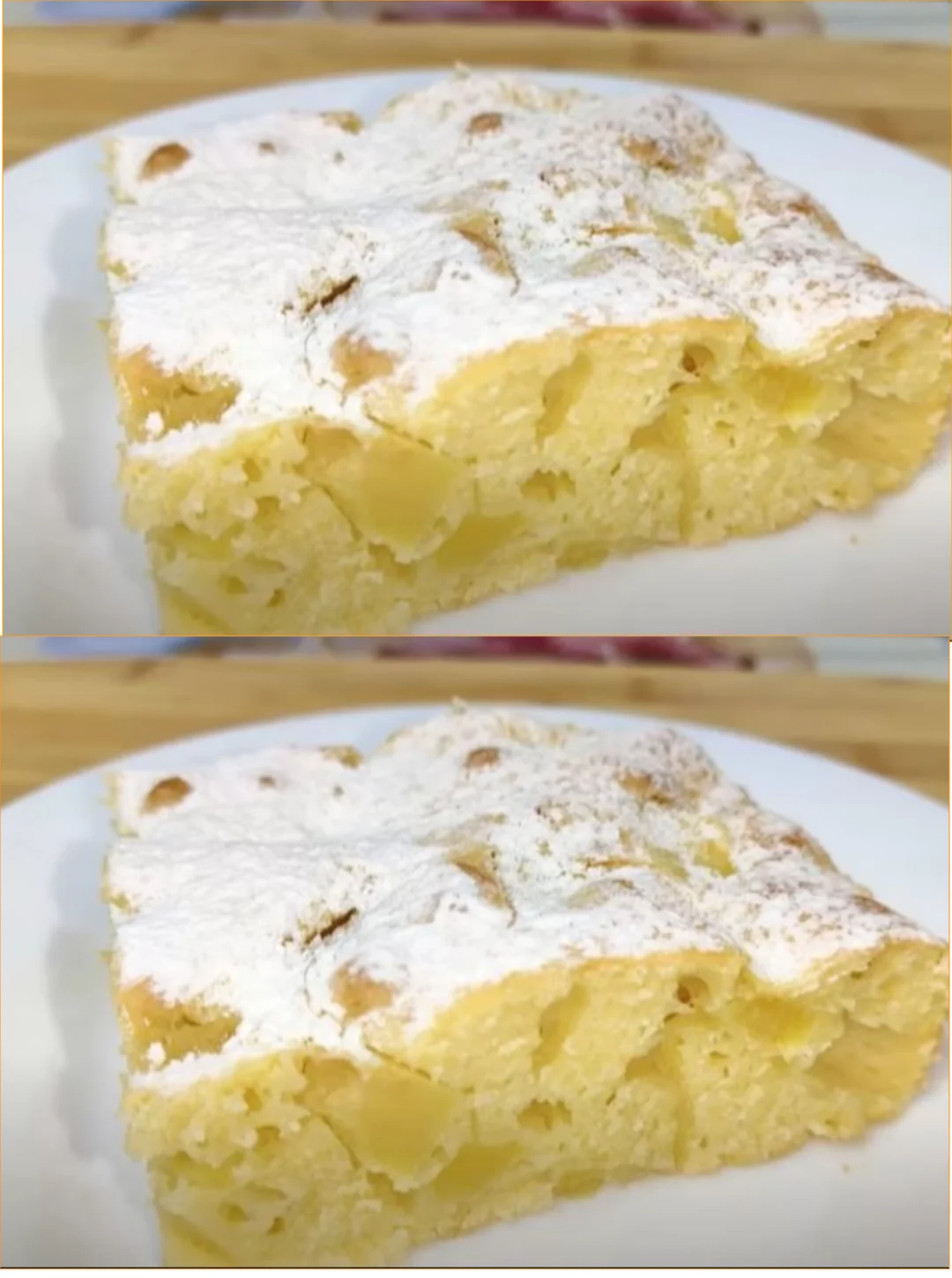 Hausgemachter Apfelkuchen mit frischen Äpfeln und Zimt