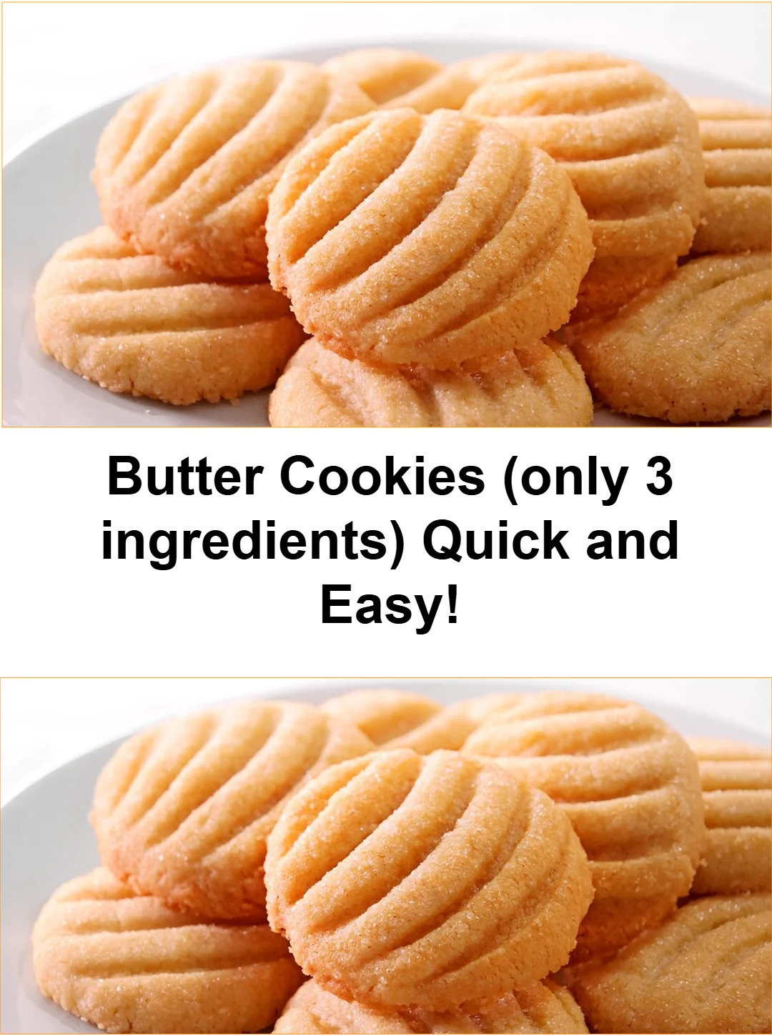 Butterkekse mit nur 3 Zutaten, schnell und einfach zuzubereiten
