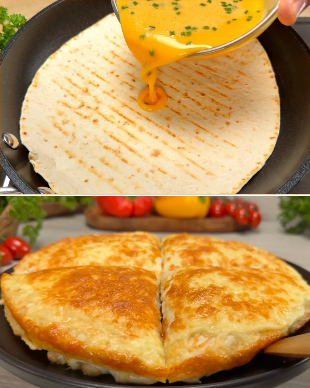 Tortilla mit Eiern