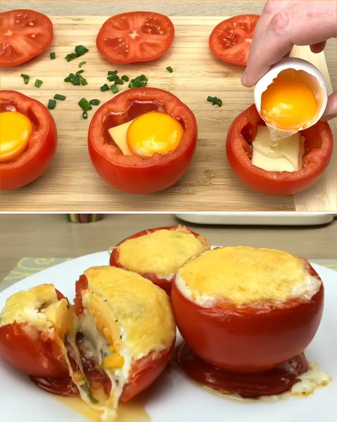 Überraschende gefüllte Tomaten