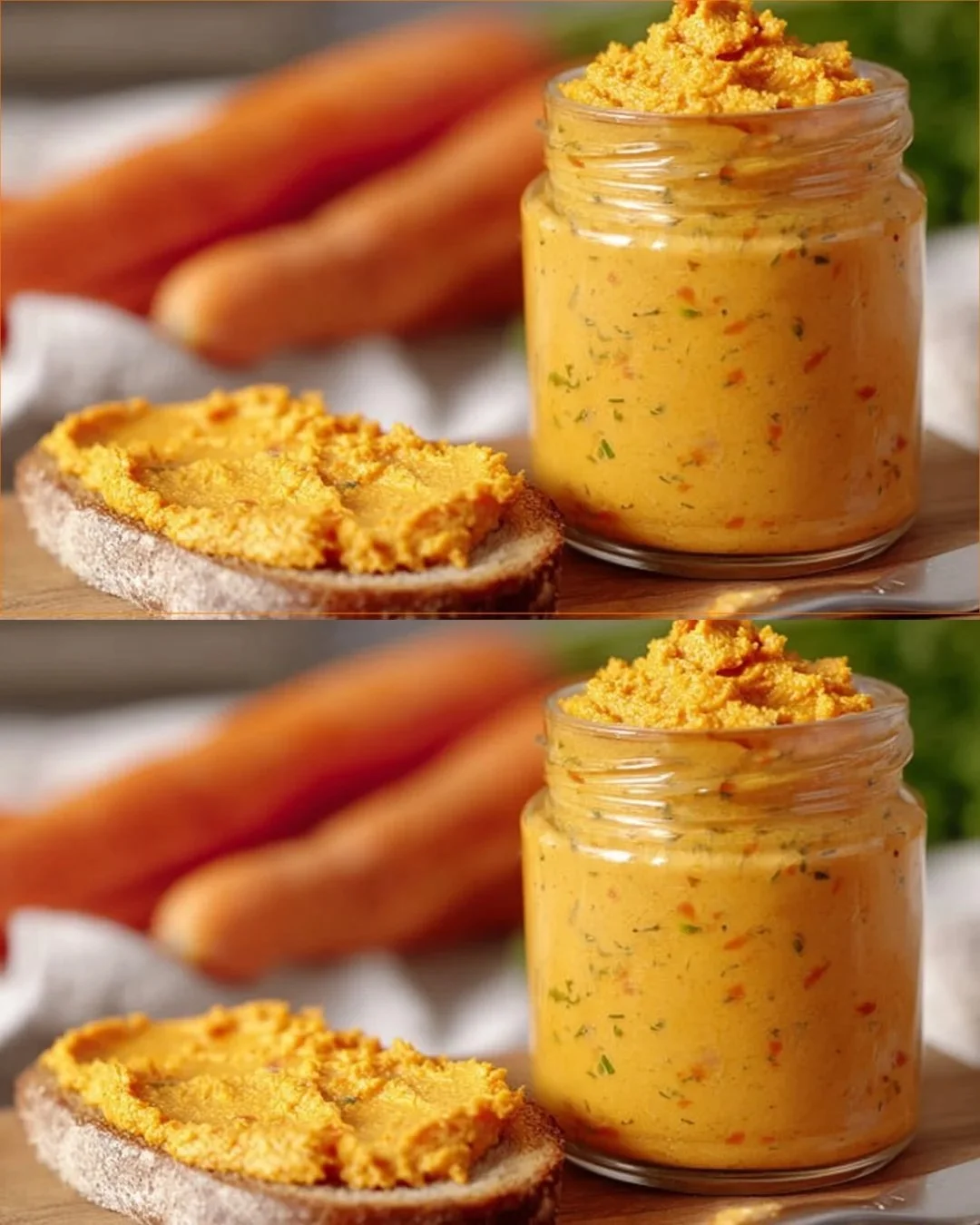 Cremige Karotten-Pâté als gesunder veganer Aufstrich