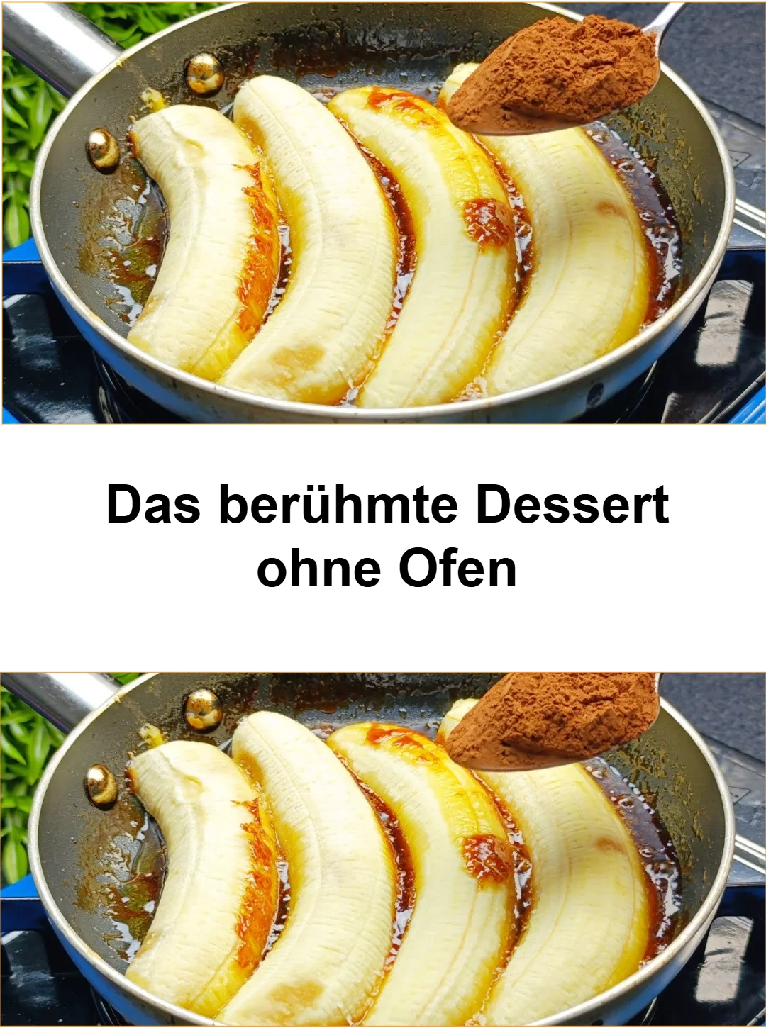 Das berühmte Dessert ohne Ofen in ansprechendem Arrangement serviert
