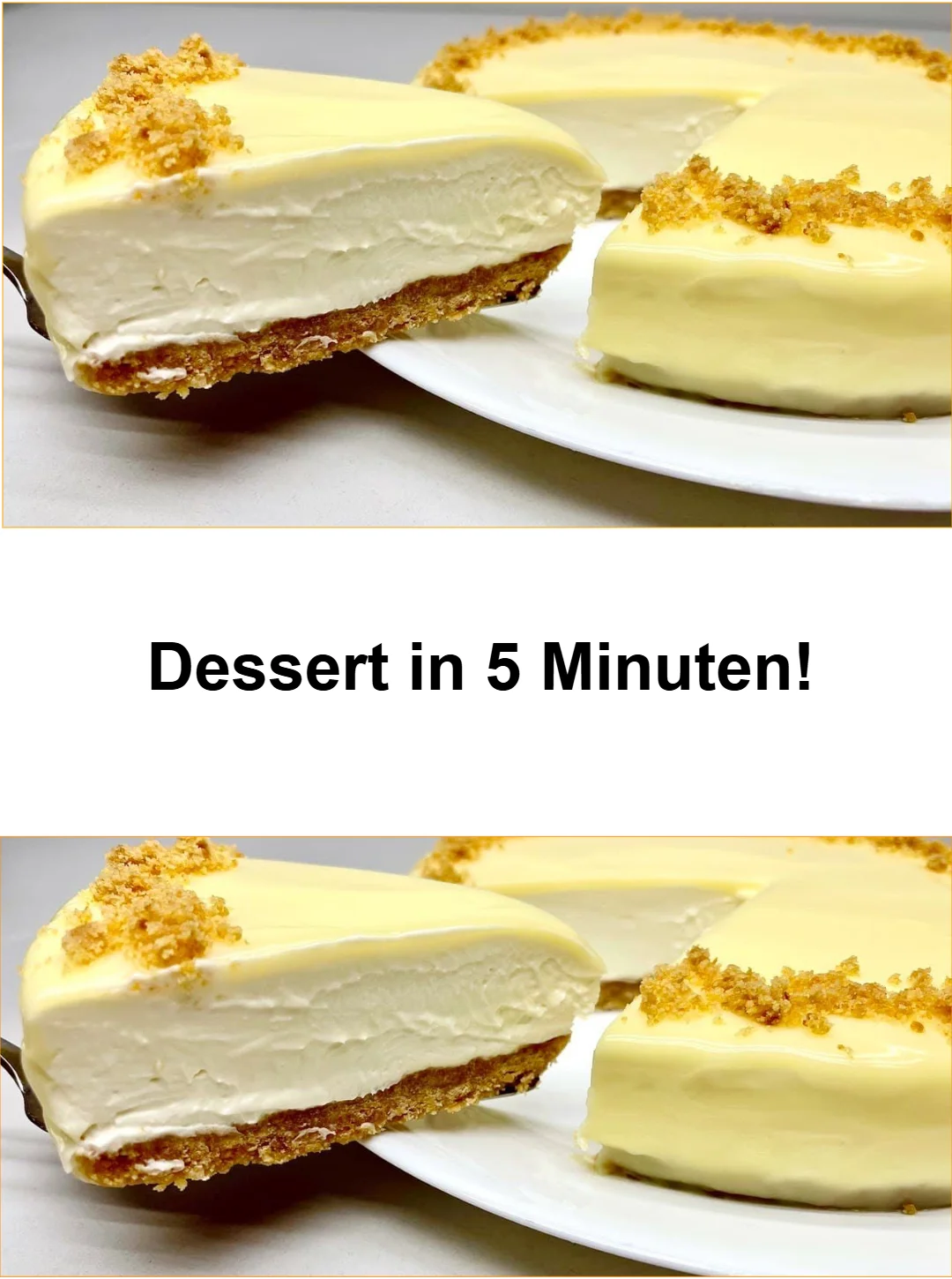 Schnelles und einfaches Dessert in 5 Minuten zubereitet