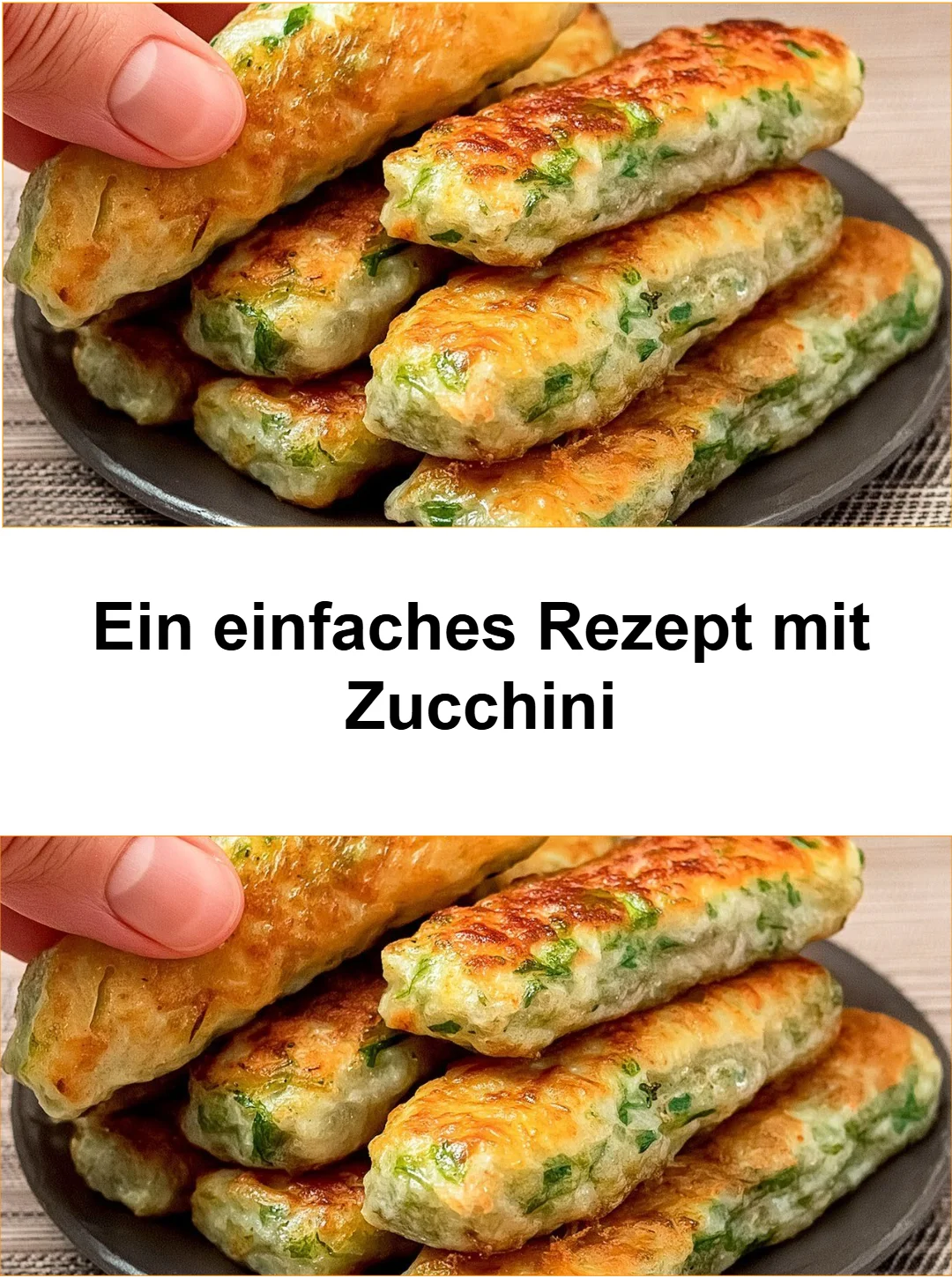 Ein einfaches Rezept mit Zucchini in einer Pfanne zubereitet