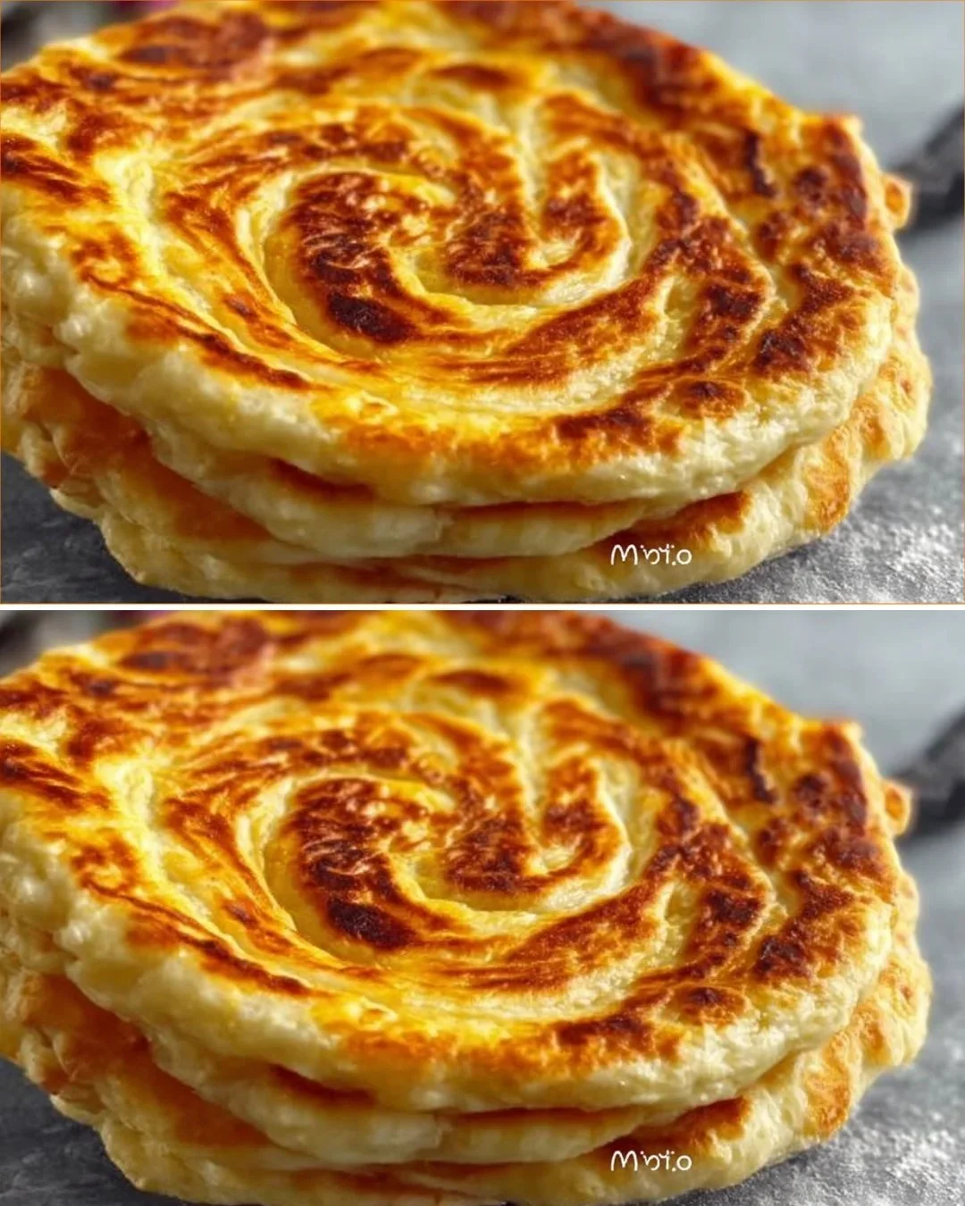 Einfache hausgemachte Fladenbrote frisch aus dem Ofen