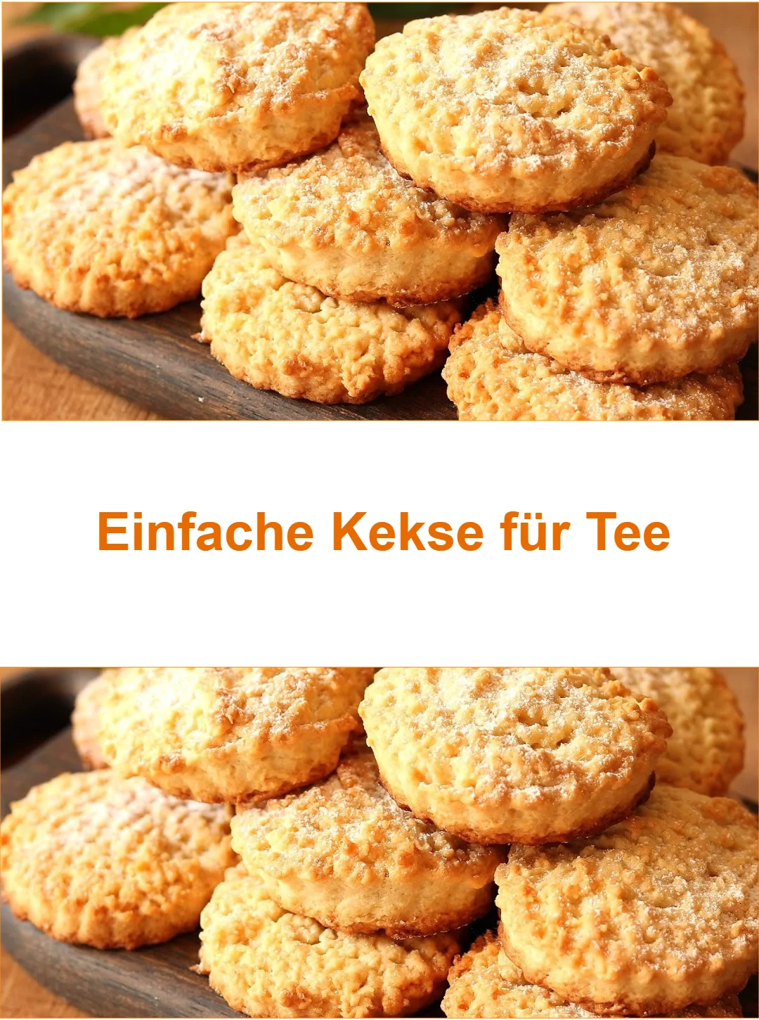 Einfache Kekse für Tee auf einem Teller serviert