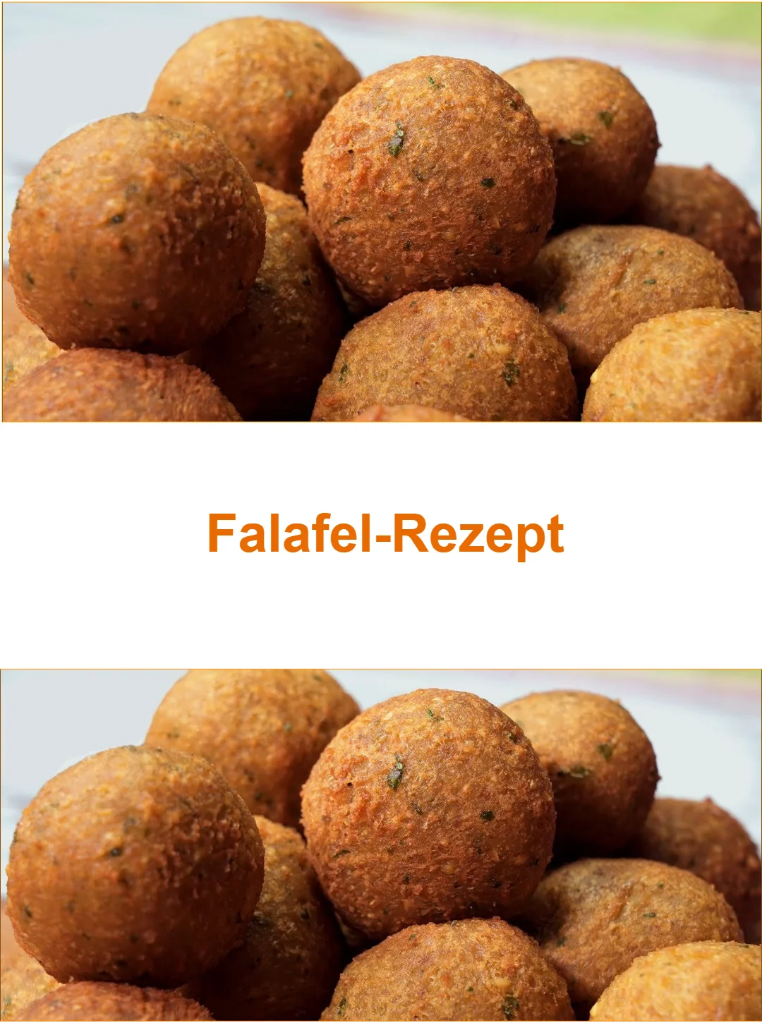 Hausgemachte Falafel mit frischen Zutaten auf einem Teller serviert