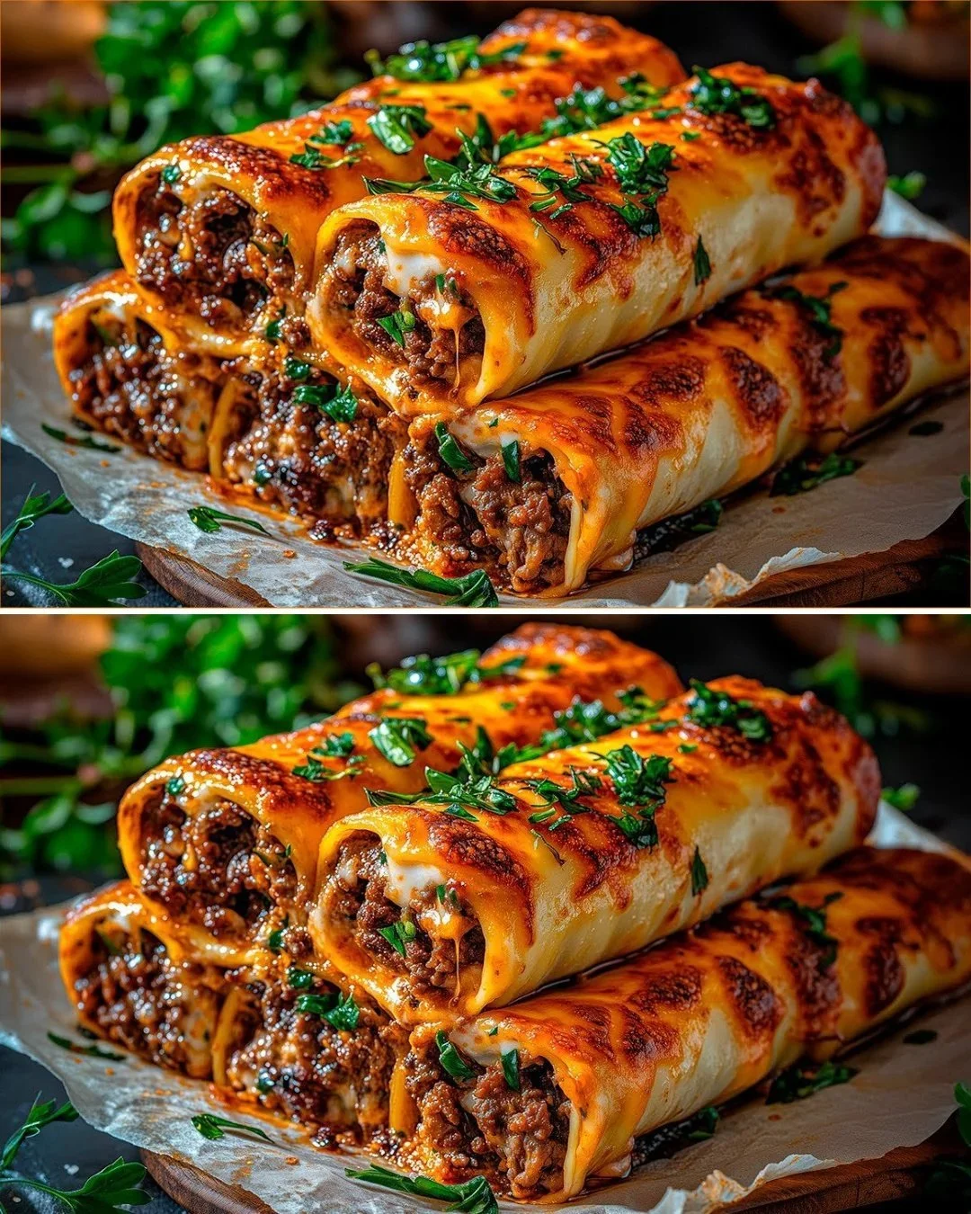 Italienische Wraps mit frischen Zutaten und leckerer Füllung