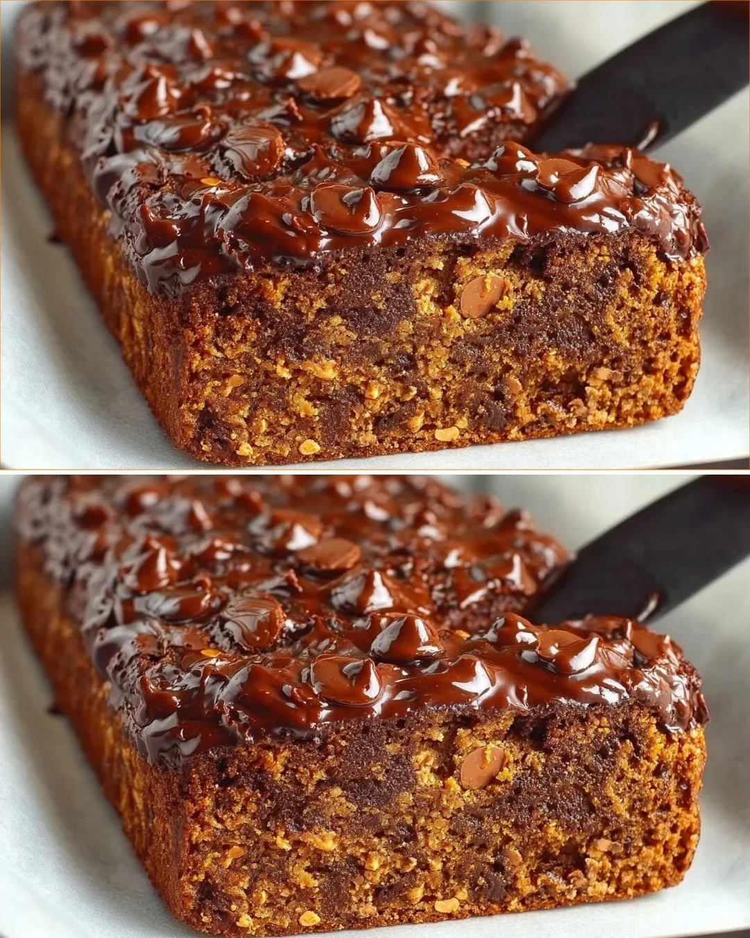 Kichererbsen-Erdnussbutter-Schokoladenkuchen auf einem Teller