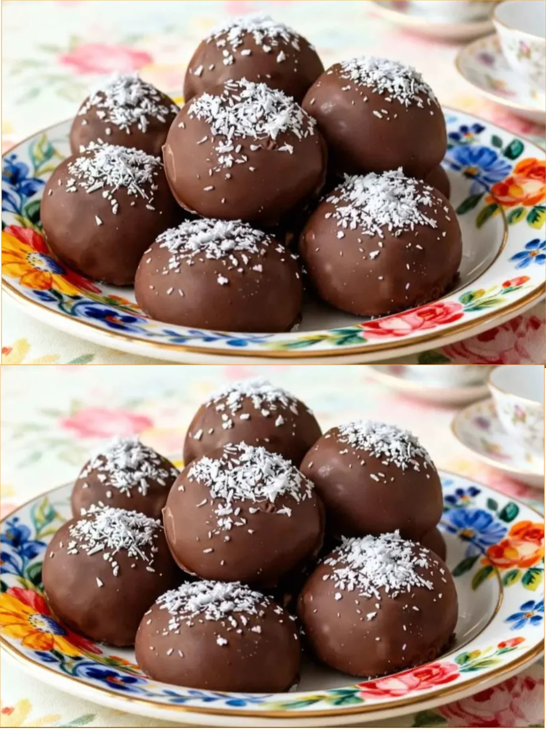 Leckere Kokosnuss Bälle als gesunder Snack