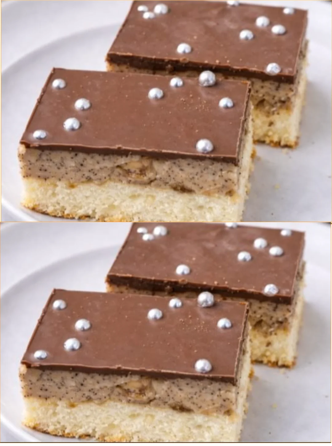 Leckere Mokka-Schnitten mit Kaffeegeschmack auf einem Tisch serviert