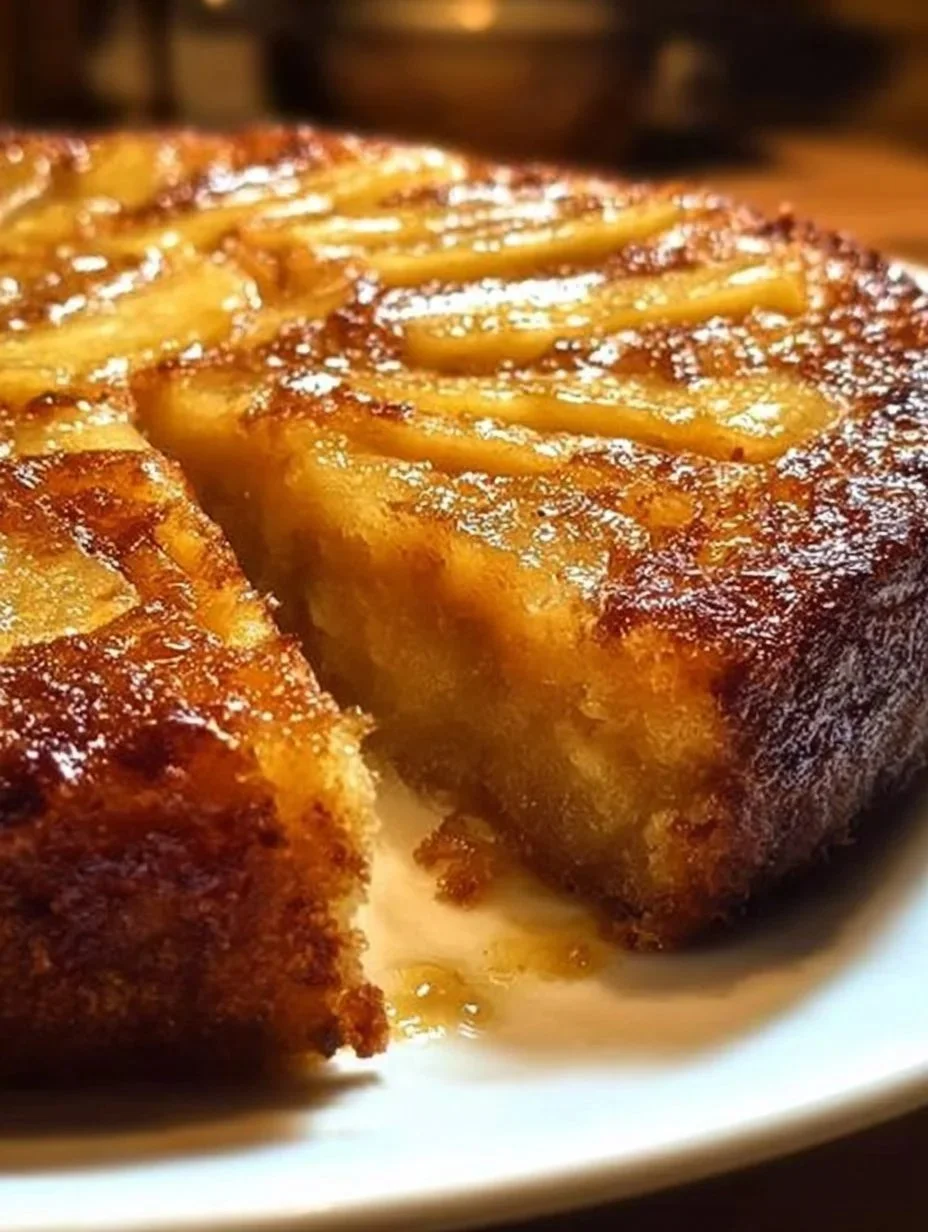 Mehlfreier Apfel-, Mandel- und Kardamomkuchen auf einem Teller