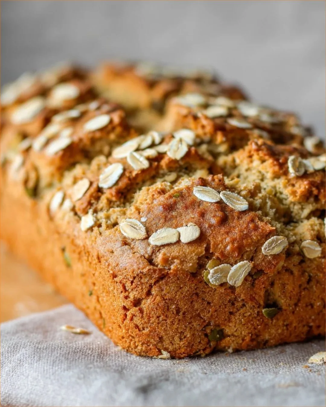 Mehlfreies Haferbrot, frisch gebacken und gesund