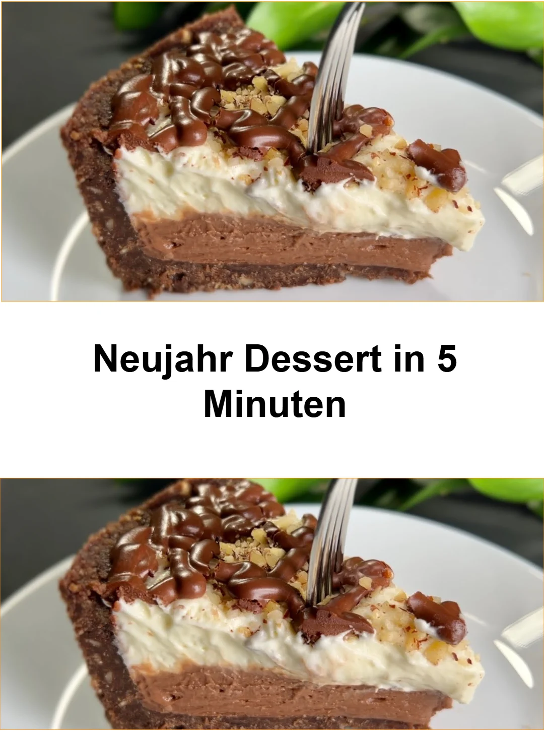 Schnelles Neujahr Dessert in 5 Minuten, ideal für den Jahreswechsel.