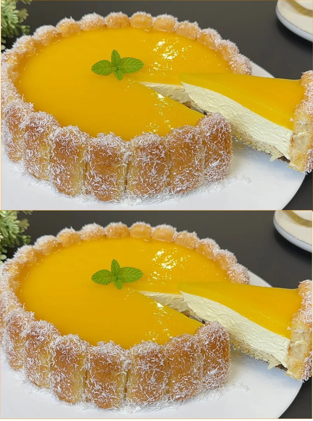 Orangenkuchen ohne Backen, leckeres Dessert Rezept mit Orangen
