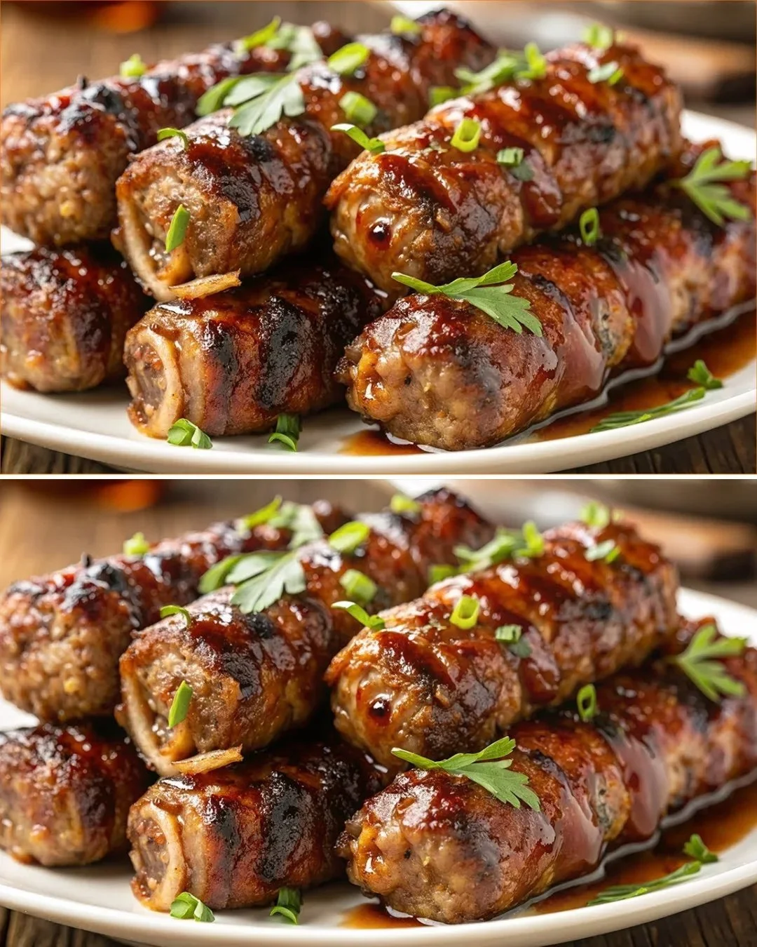 Leckere spanische Spieße serviert mit frischem Rüben-Salat