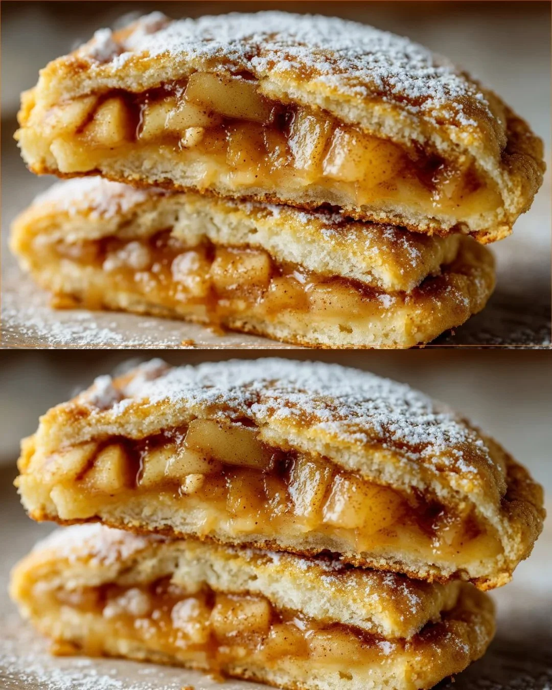 Zimt-Apfel-Kekse mit Apfelkuchenfüllung auf einem Teller