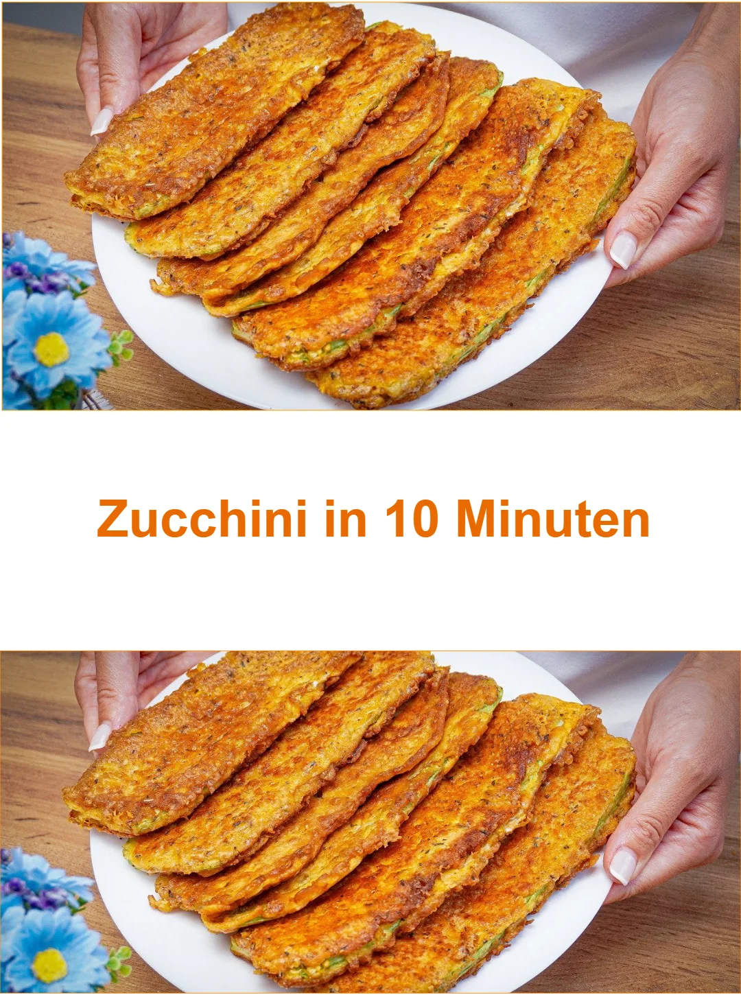 Leckeres Zucchini-Gericht zubereitet in 10 Minuten