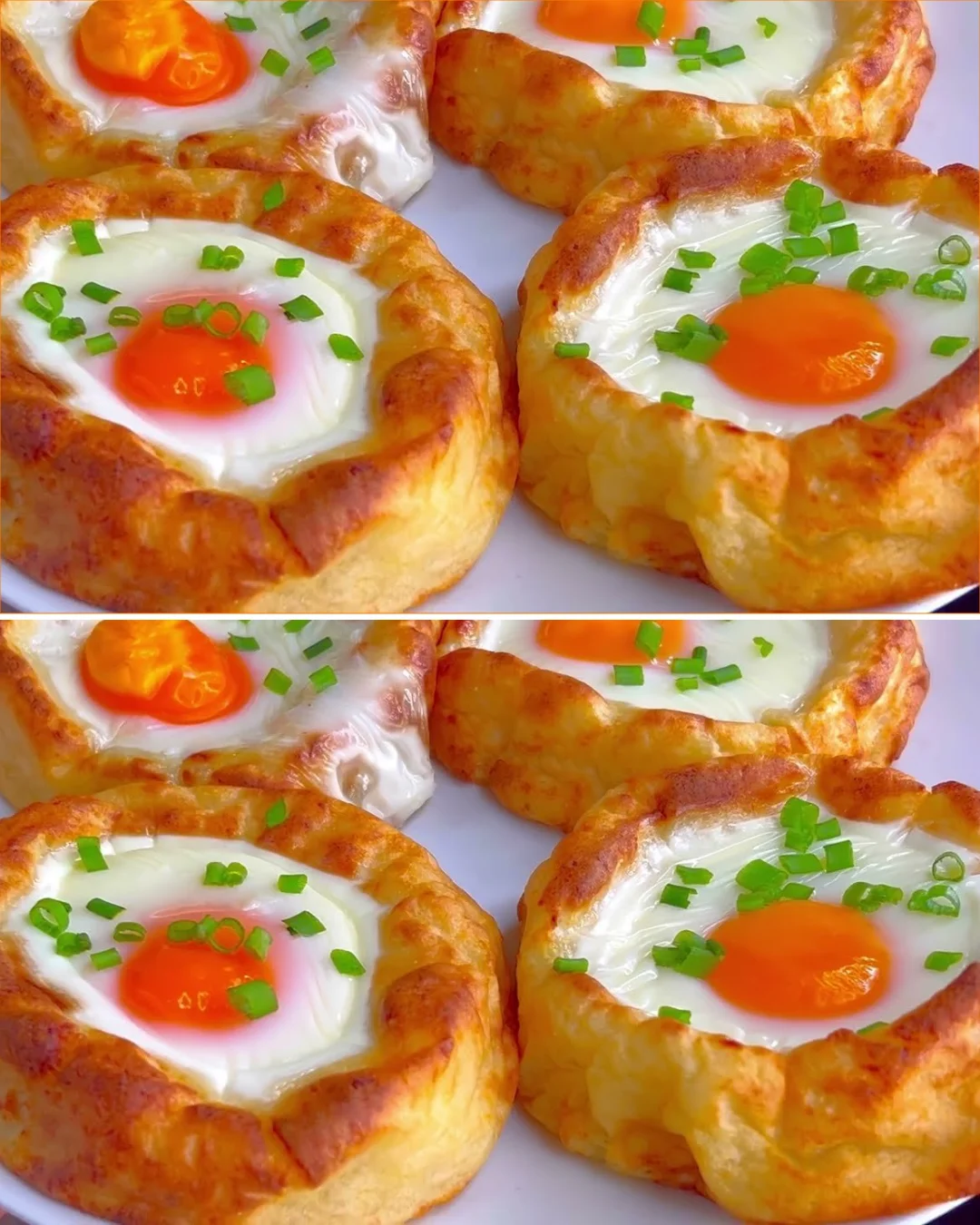 Mehlfreie Kartoffel- und Eiernestchen zum Abendessen mit nur 3 Zutaten.