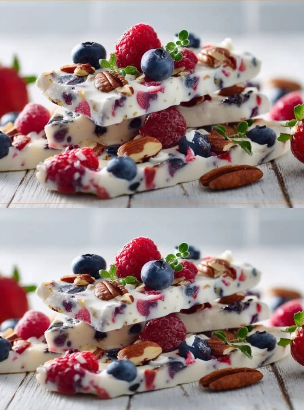 Leckere süße Snacks mit frischen Früchten und leichter Süße