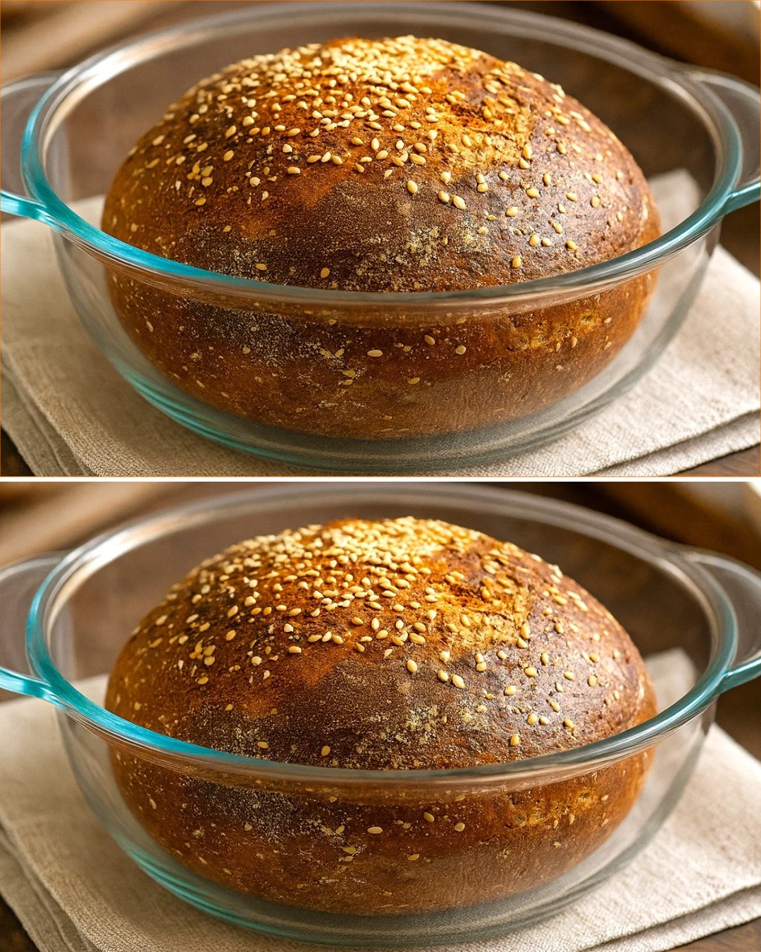 Hausgemachtes gesundestes Brot mit Nährstoffen und gesunden Zutaten