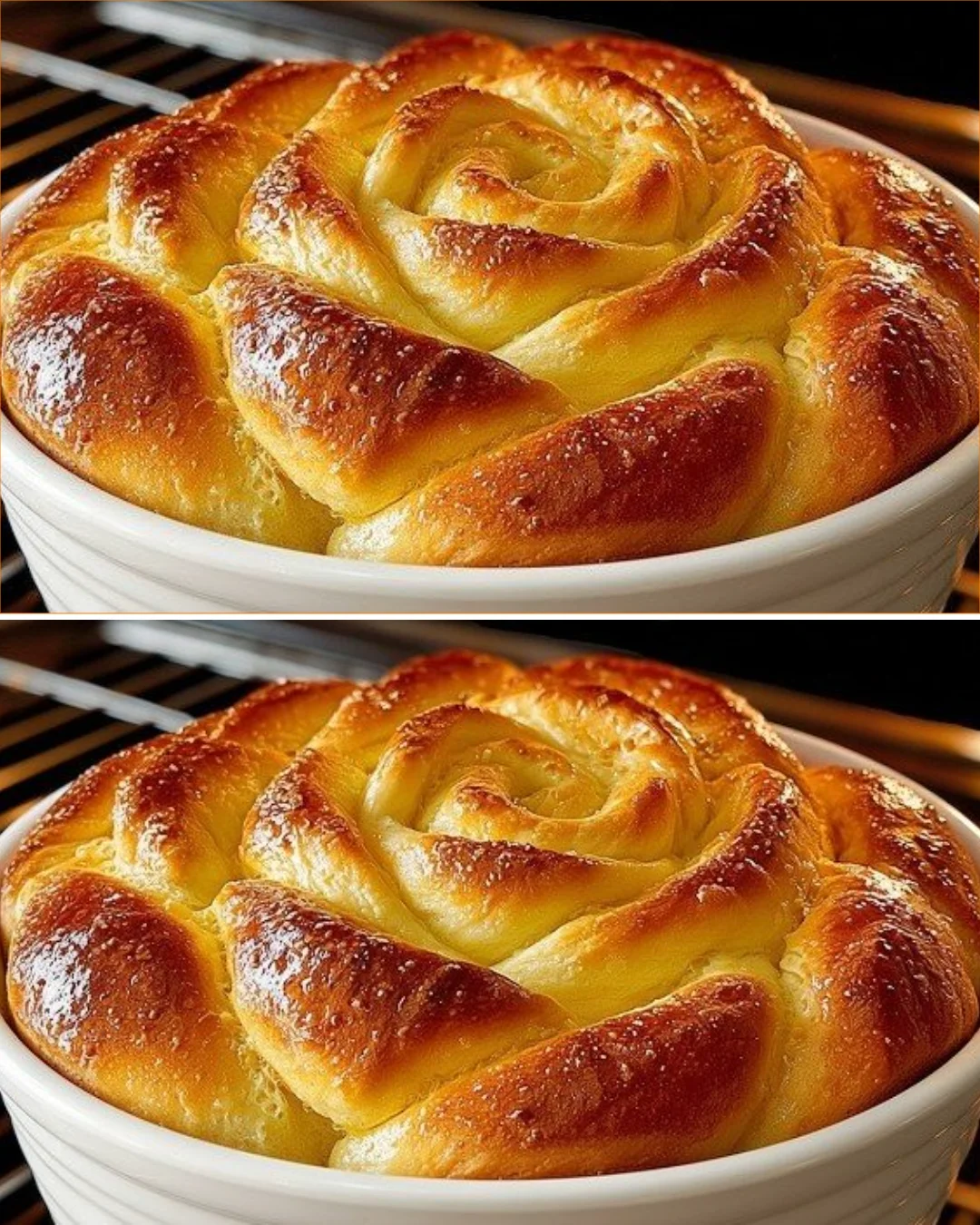 Hausgemachte Rollos de Manzana frisch aus dem Ofen.