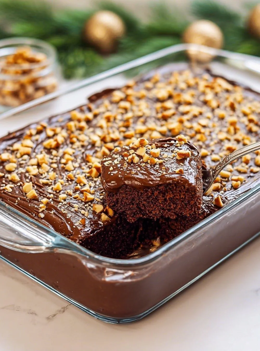 Gesunde Brownies ohne Backen auf einem Teller serviert