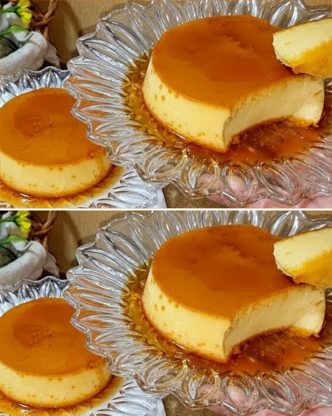 Köstlicher Grießpudding-Dessert mit frischen Früchten und Sahne.