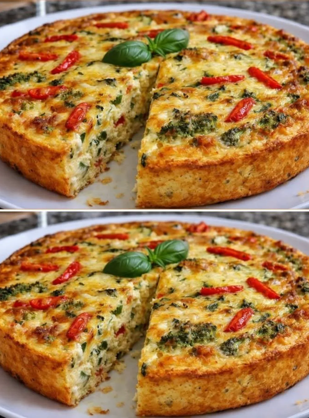 Leckeres Gemüse-Pie, frisch gebacken und ideal für gemütliche Momente mit Freunden.
