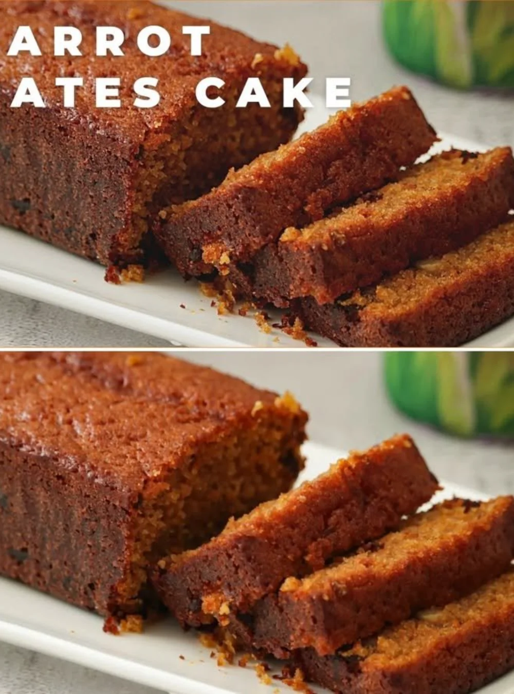 Saftiger süßer Kuchen mit Karotten, der wie eine Umarmung wirkt.