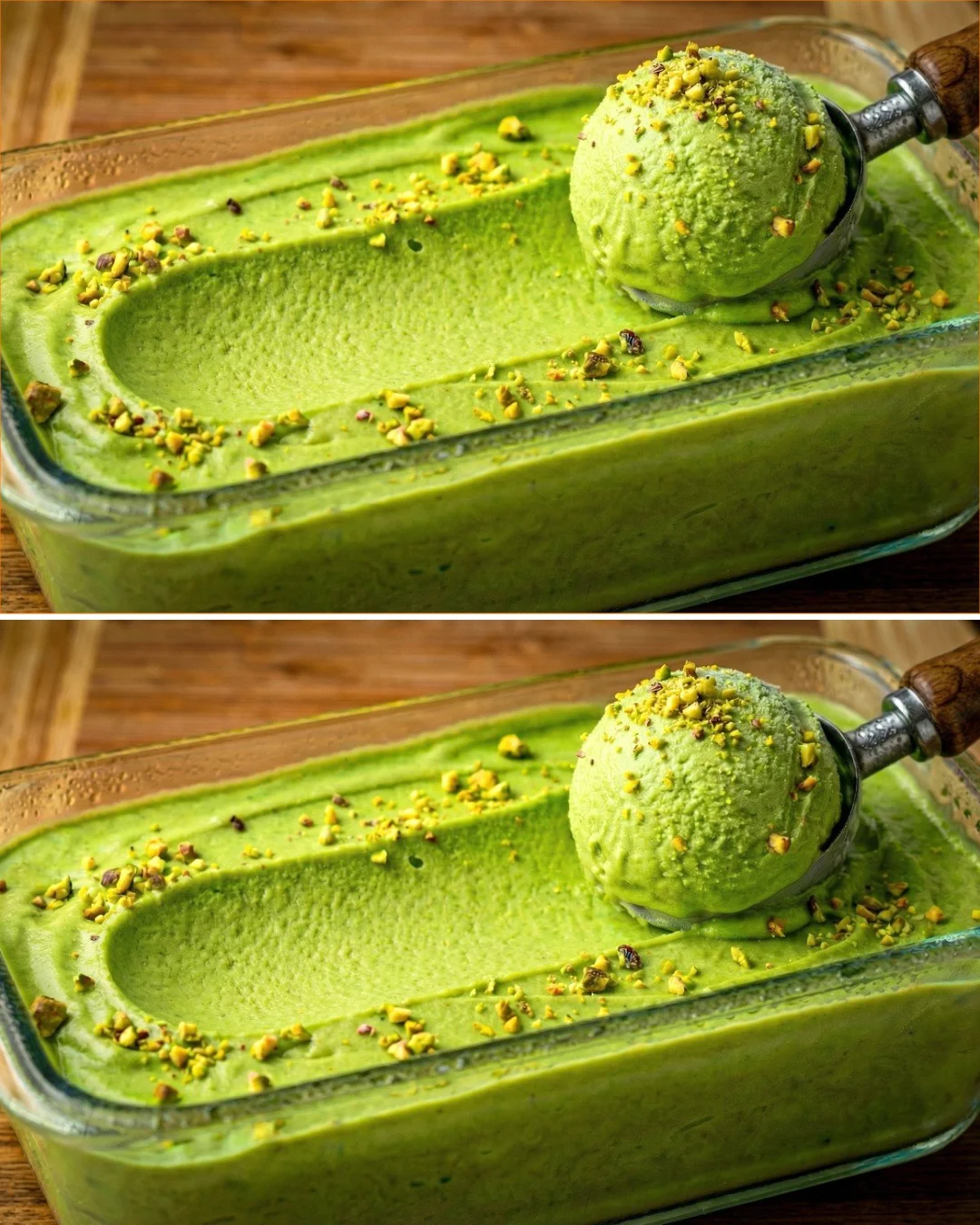 Veganes Helado de Aguacate Sin Azúcar in einer Schüssel serviert.