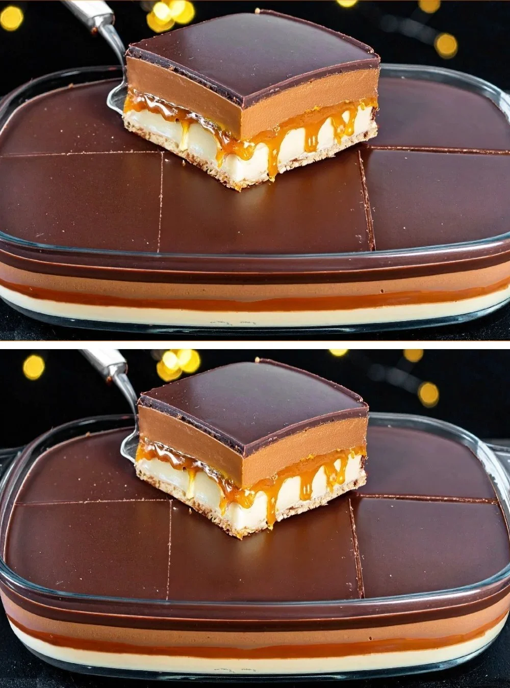 Leckeres kaltes Schokoladen-Dessert, serviert in einem eleganten Glas.