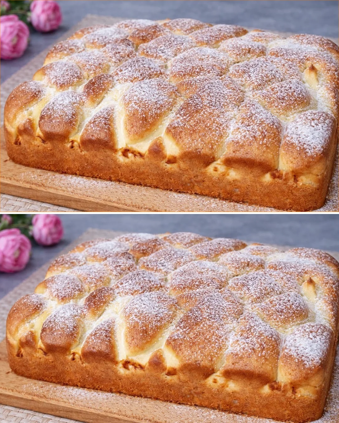Leckeres Quarkdessert mit frischen Früchten und Sahne serviert