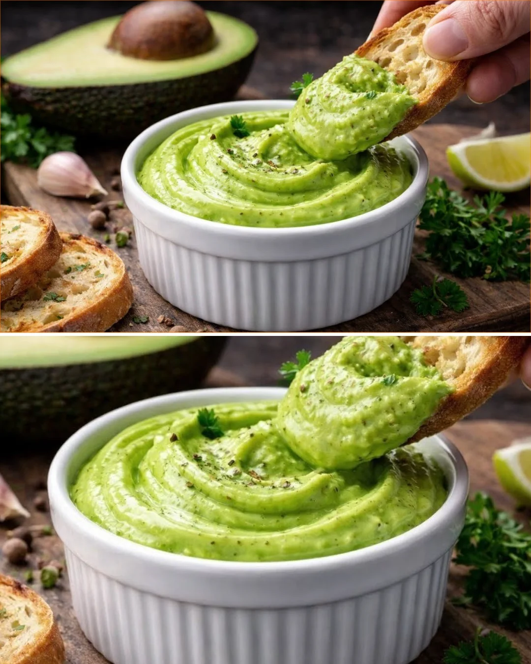 Avocado-Mayonnaise zubereitet nach einem köstlichen Rezept.