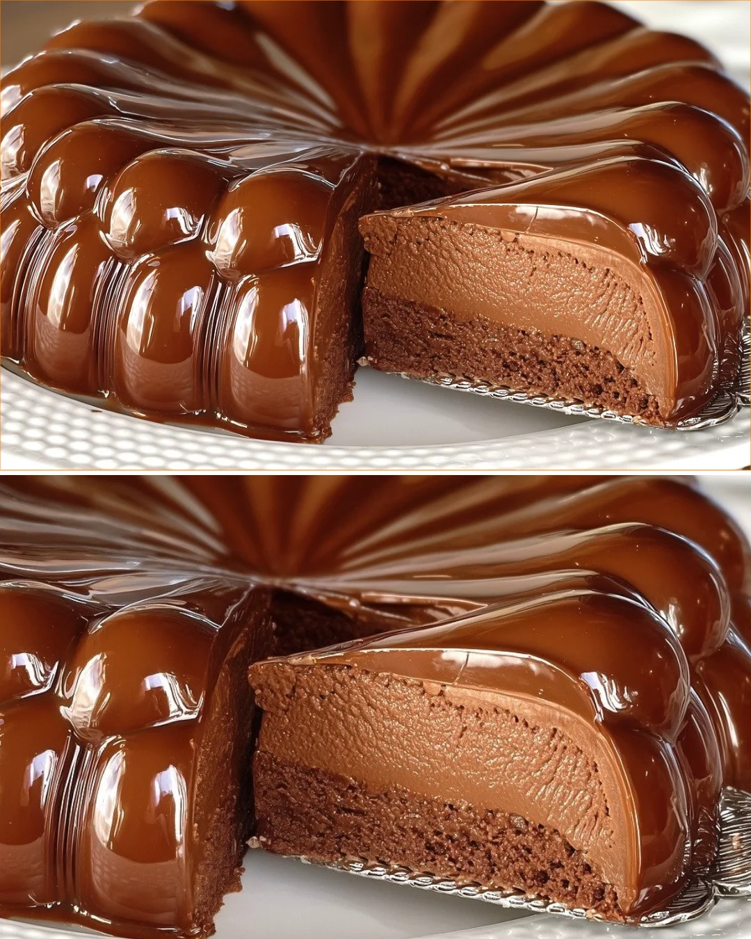 Cremiges Bananen-Schokoladen-Dessert ohne Zucker in einer Schale