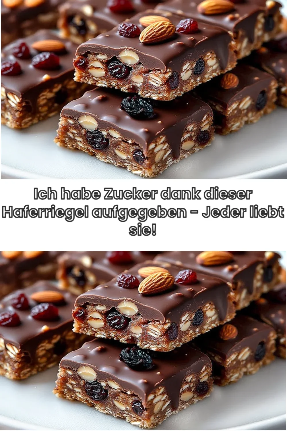 Leckere Haferriegel als gesunde Snack-Option ohne Zucker