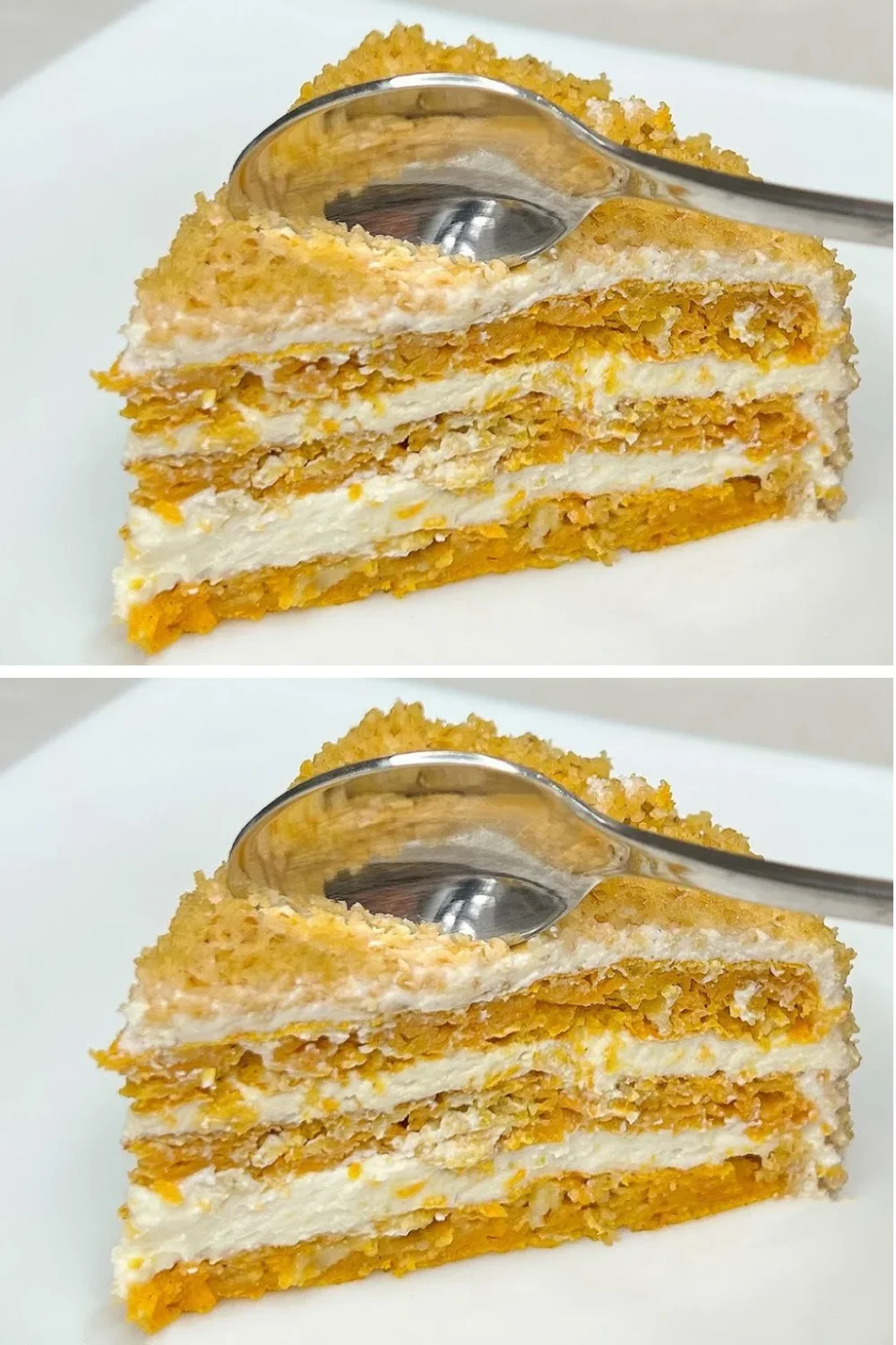 Karotten-Haferkekse auf einem Tablett, frisch gebacken und dekoriert.