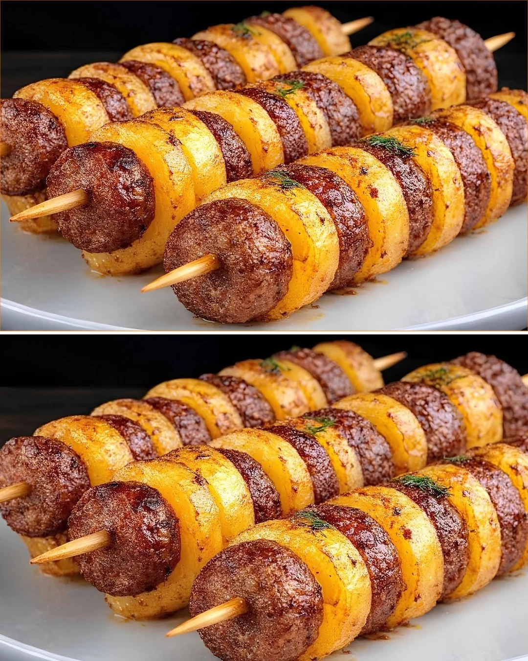 Leckerer Kartoffel-Appetizer mit frischen Kräutern und Gewürzen