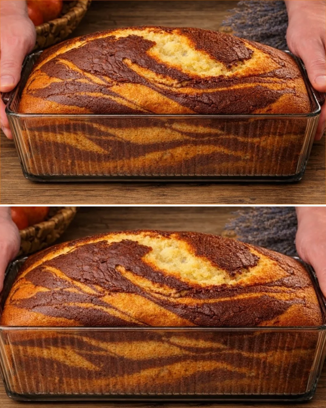 Schokoladener Minuten-Kuchen auf einem Teller, einfach und lecker