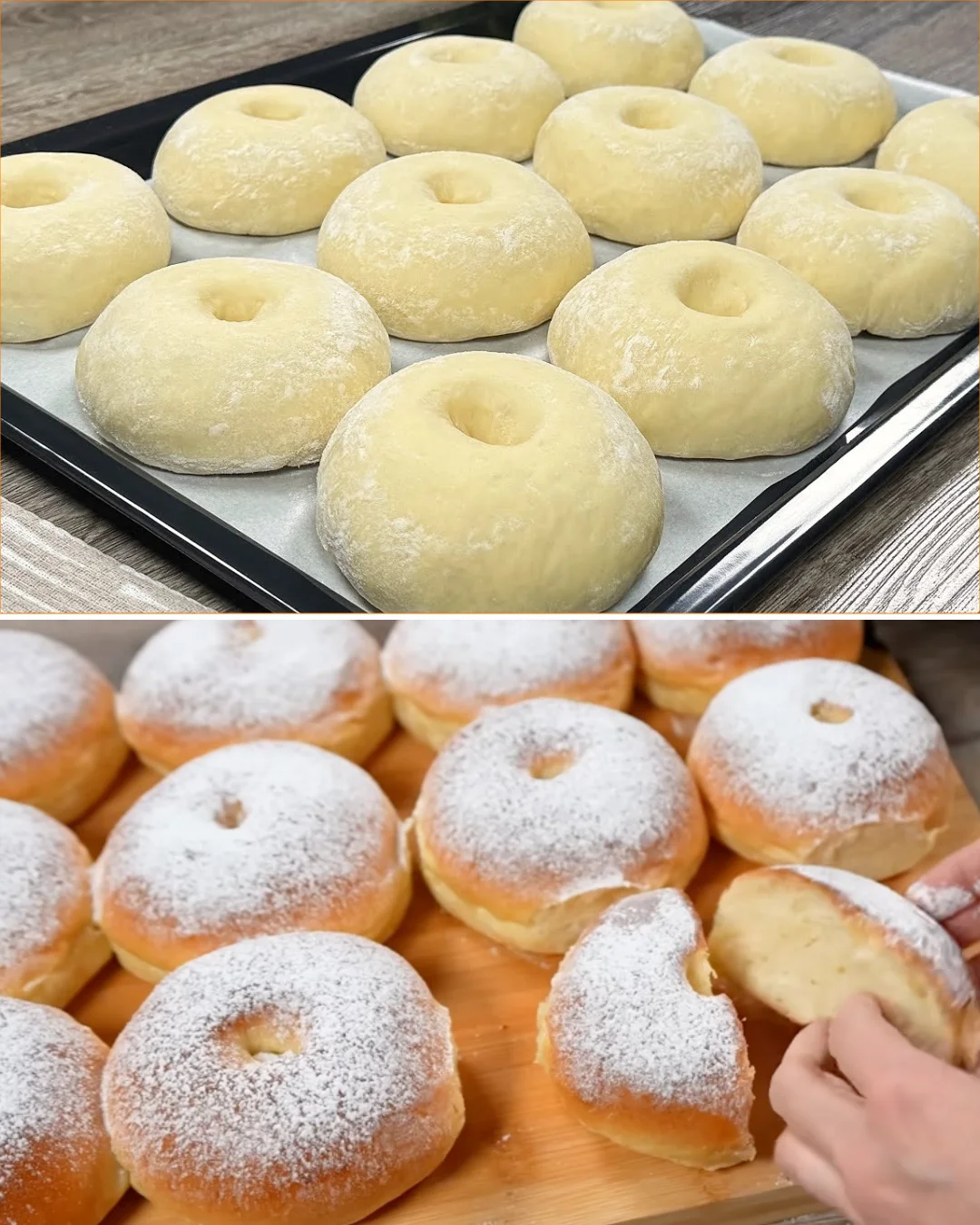 Selbstgemachte Donuts mit verschiedenen Toppings auf einem Teller