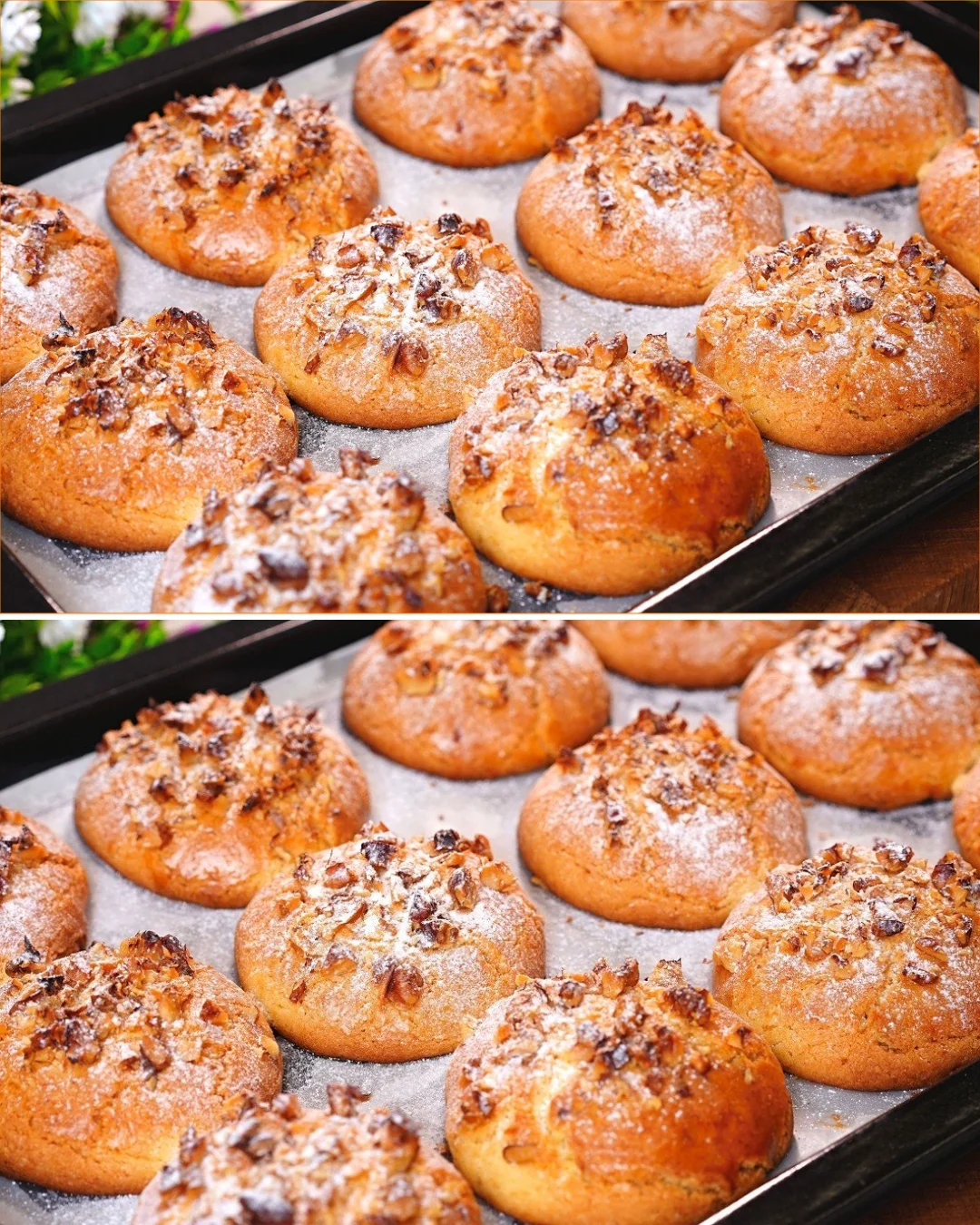 Frisch gebackene Orangenkekse in 5 Minuten, lecker und schnell zuzubereiten.