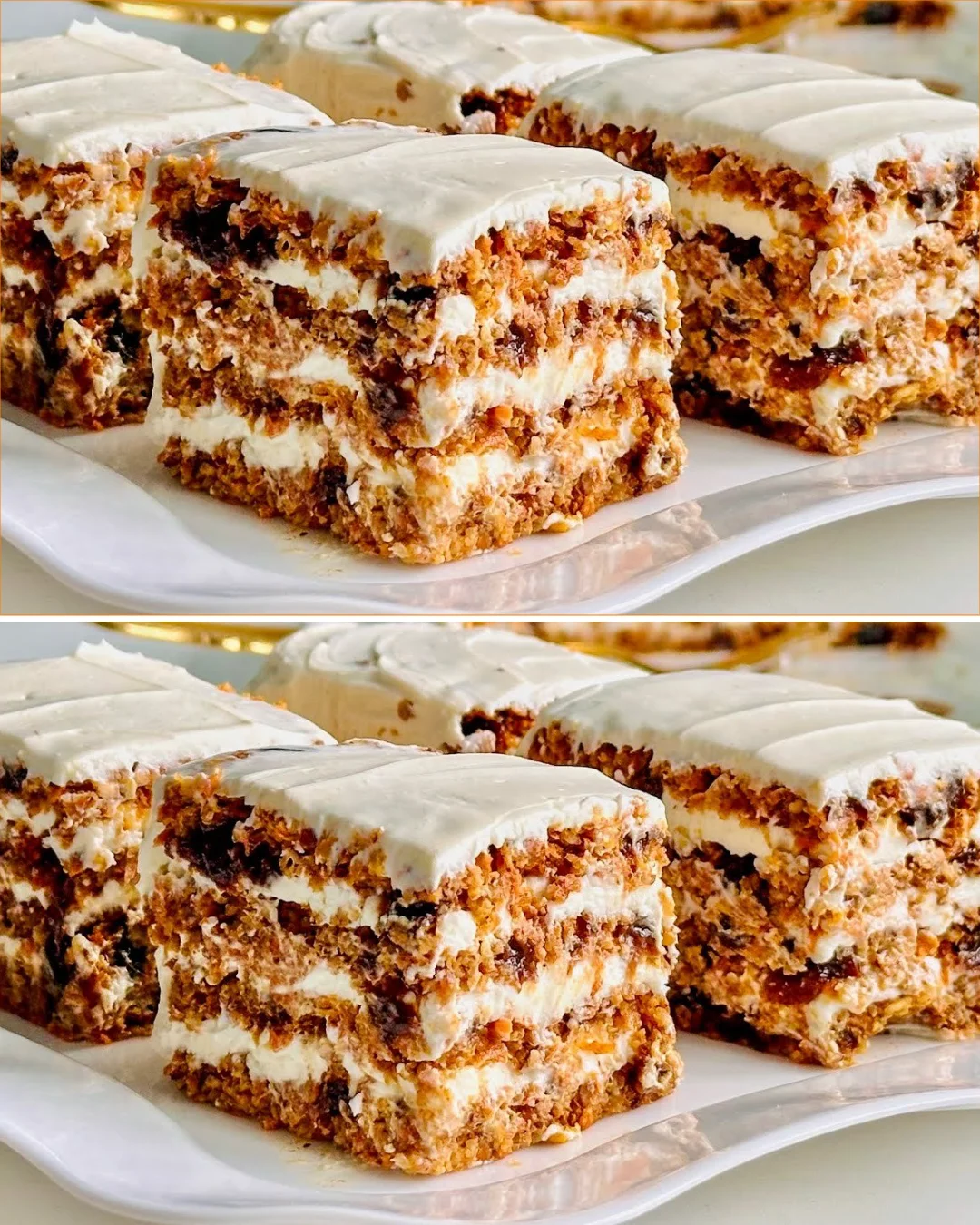 Saftiger Karottenkuchen mit frischen Karotten und Gewürzen
