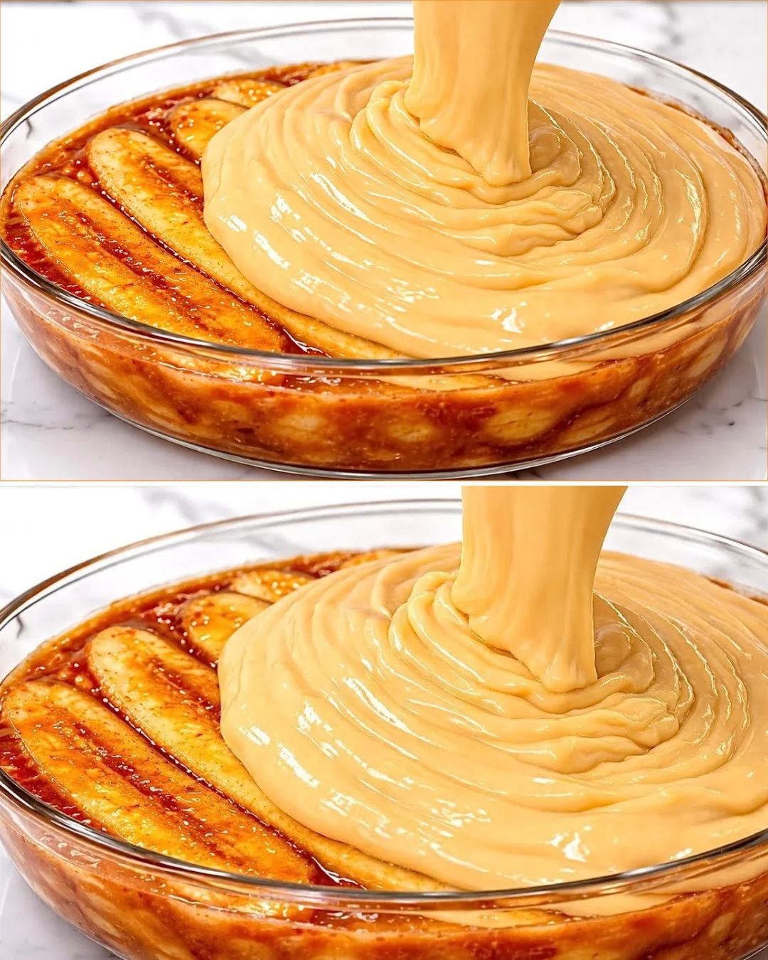Schneller und gesunder Bananen-Nachtisch in einer Schüssel