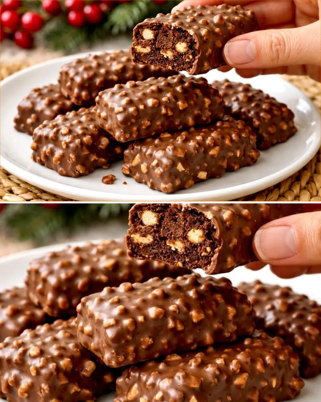 Schnelles selbstgemachtes Dessert ohne Backen in einer dekorativen Schüssel