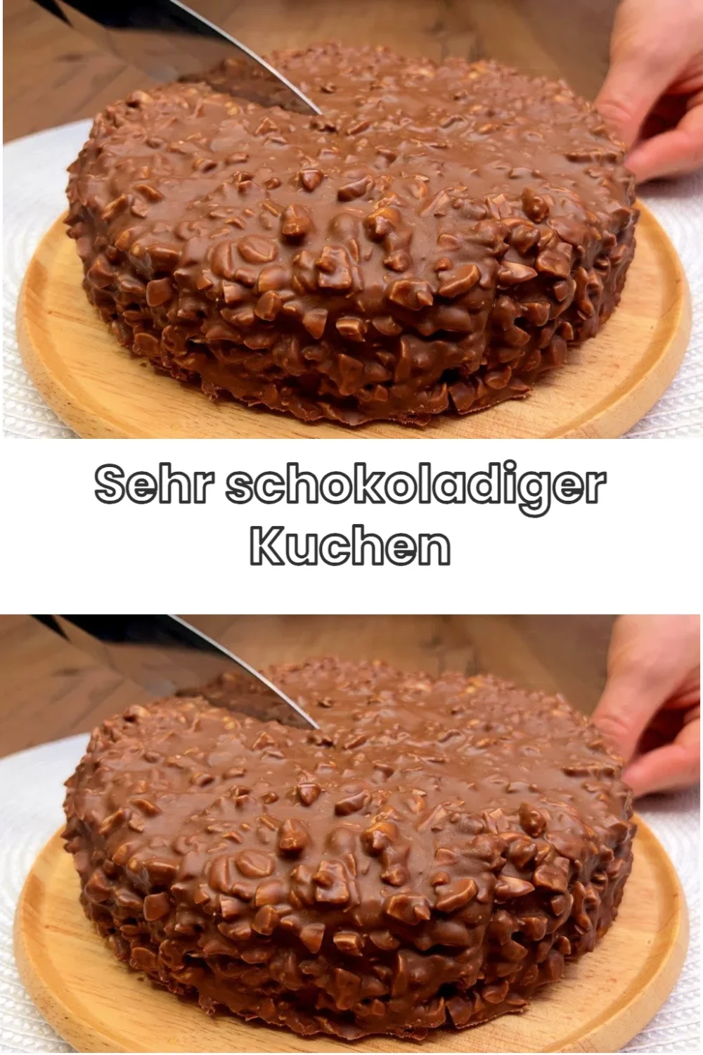 Verführerischer sehr schokoladiger Kuchen mit reichhaltiger Schokoladenglasur