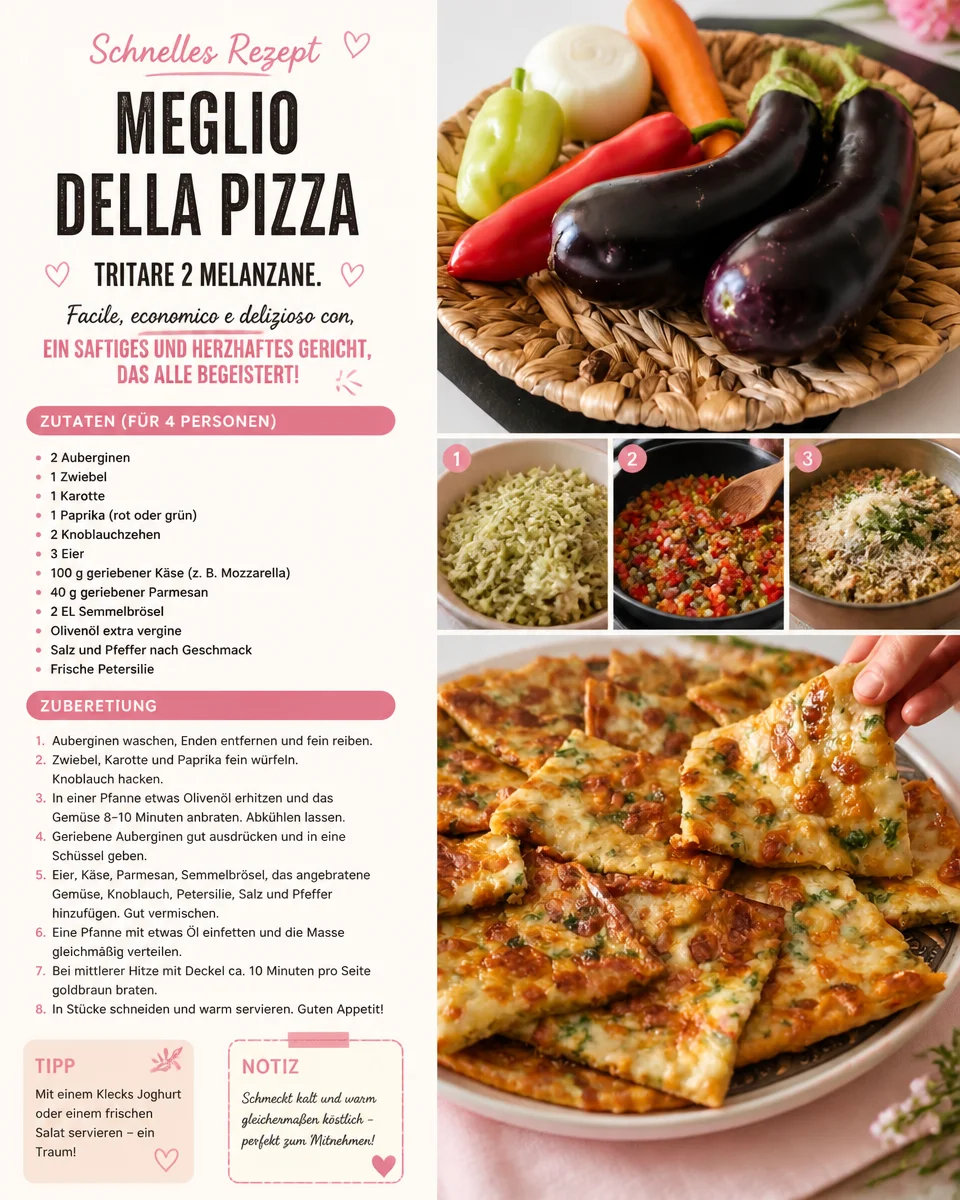 Schnelles und günstiges Auberginen-Rezept für eine gesunde Mahlzeit