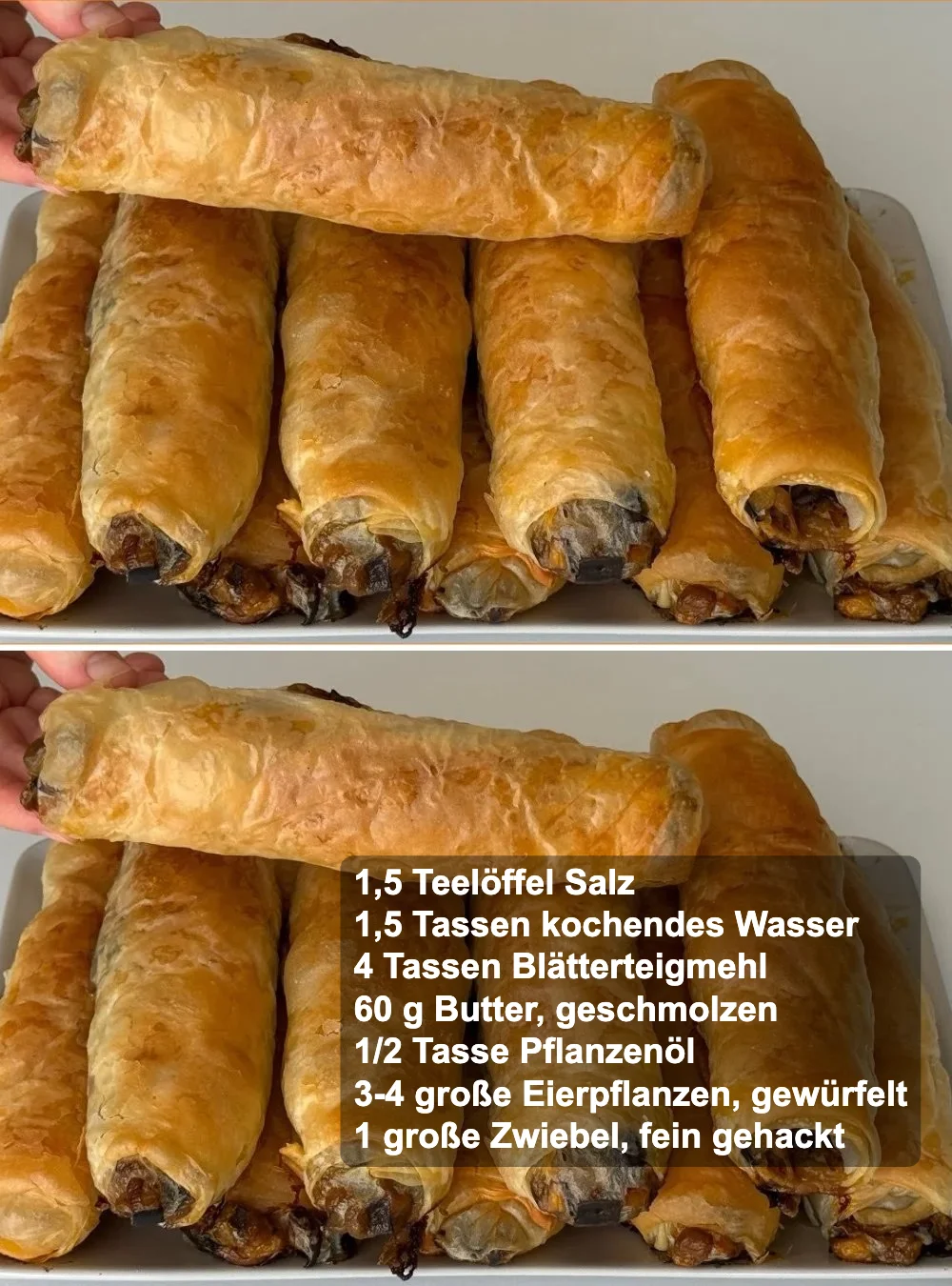 Eierpflanzen Börek Rezept: Einfaches und schnelles Gericht