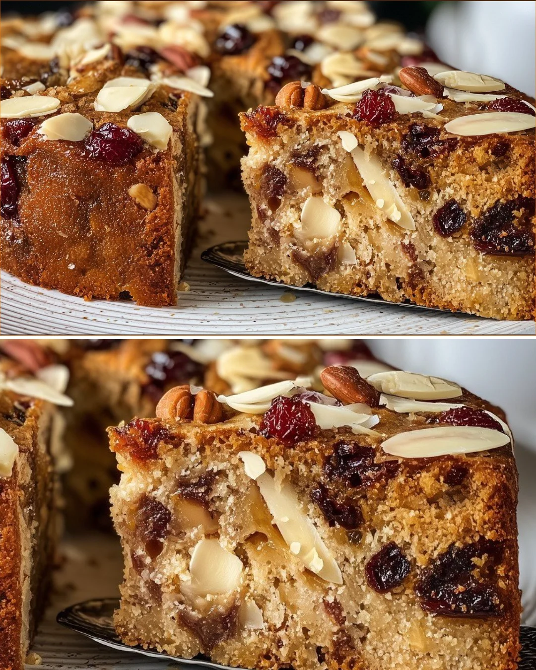 Einfacher, gesunder Haferflocken-Joghurtkuchen auf einem Teller.