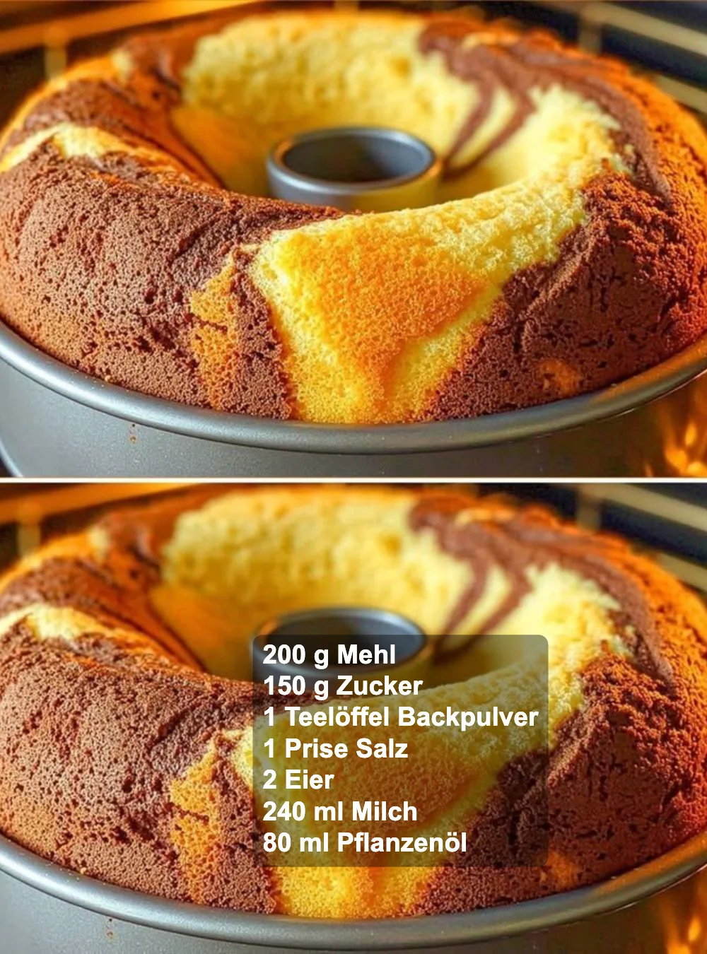 Schnelles Rezept für leckeres Pastell Gebäck in fünf Minuten.