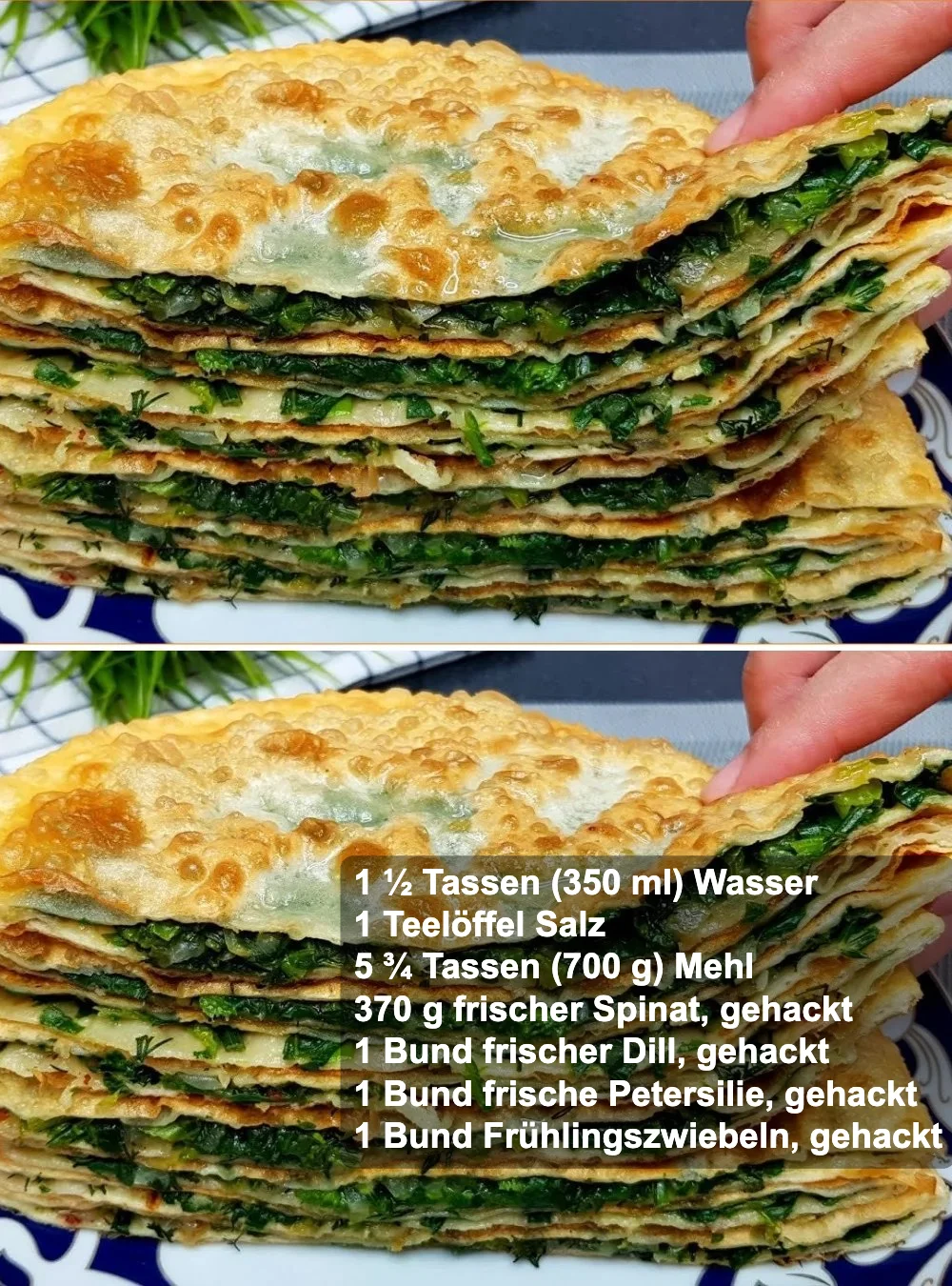 Leckere Gemüsegefüllte Fladenbrote, gesund und einfach zubereitet.